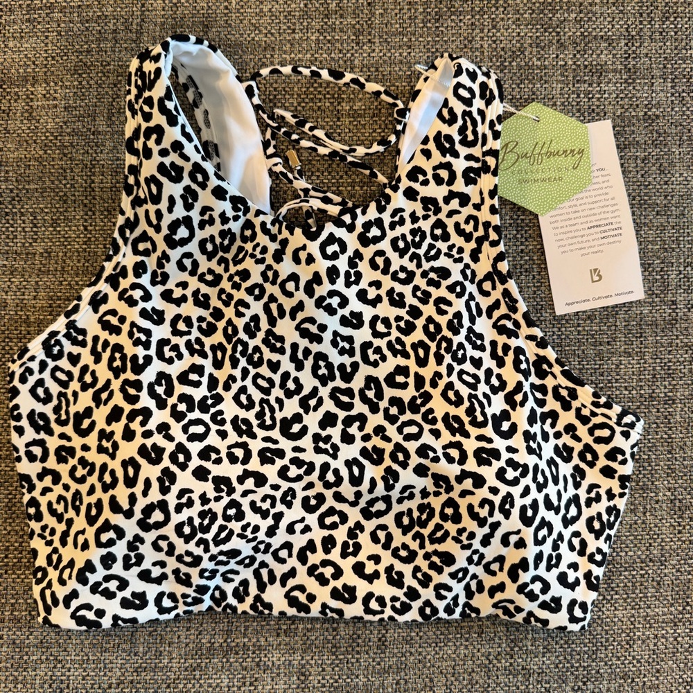 BuffBunny Leopard Print Bikini Top